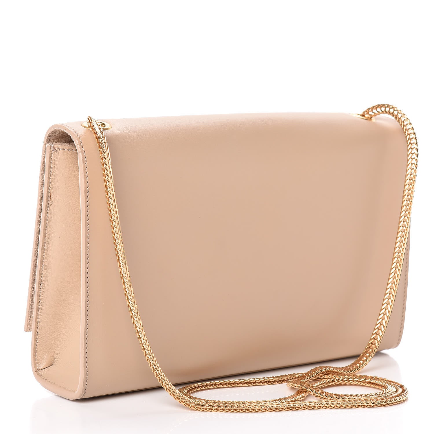 Saint Laurent Smooth Calfskin Medium Classic Monogram Kate Tassel Satchel Dark Beige 3 of 16