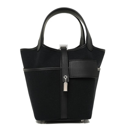 Hermes Toile Goeland Swift Cargo Picotin Lock 18 Black 1 of 10