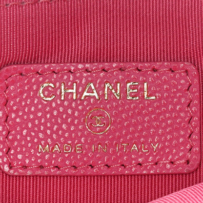 Chanel Caviar Quilted Small Cosmetic Case Pink 6 of 11