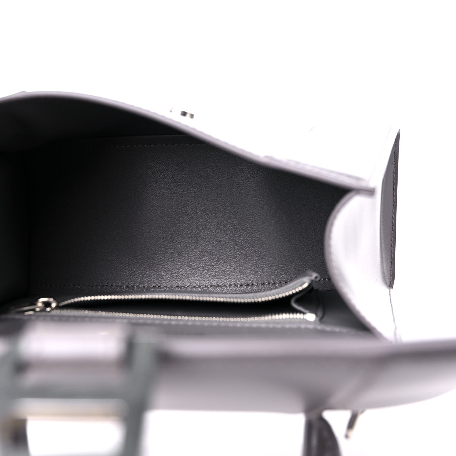 Balenciaga Shiny Box Calfskin Small Hourglass Top Handle Bag Dark Grey 5 of 11