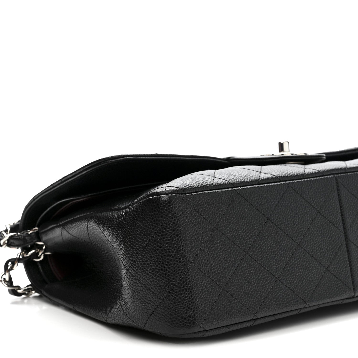 Chanel Caviar Quilted Jumbo Double Flap Black 9 of 10