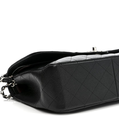 Chanel Caviar Quilted Jumbo Double Flap Black 9 of 10