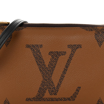Louis Vuitton Reverse Monogram Giant Double Zip Pochette 7 of 11