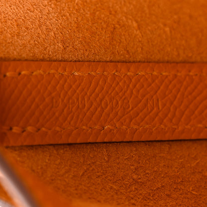 Hermes Epsom Tressage De Cuir Picotin Lock 22 MM Abricot Rose Azalee Gold 7 of 11