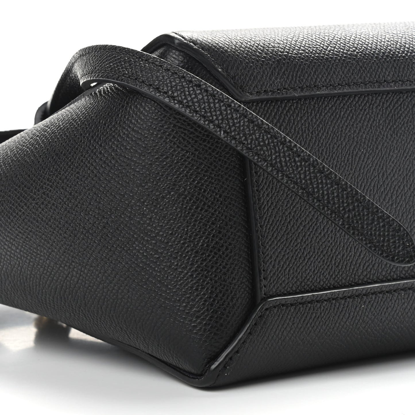 Grained Calfskin Nano Belt Bag Black
