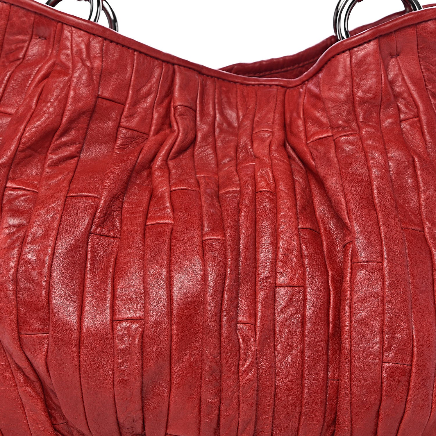 Miu Miu Nappa Matelasse Tote Fuoco 16 of 16