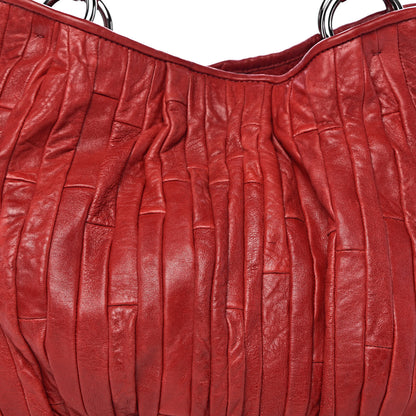 Miu Miu Nappa Matelasse Tote Fuoco 16 of 16