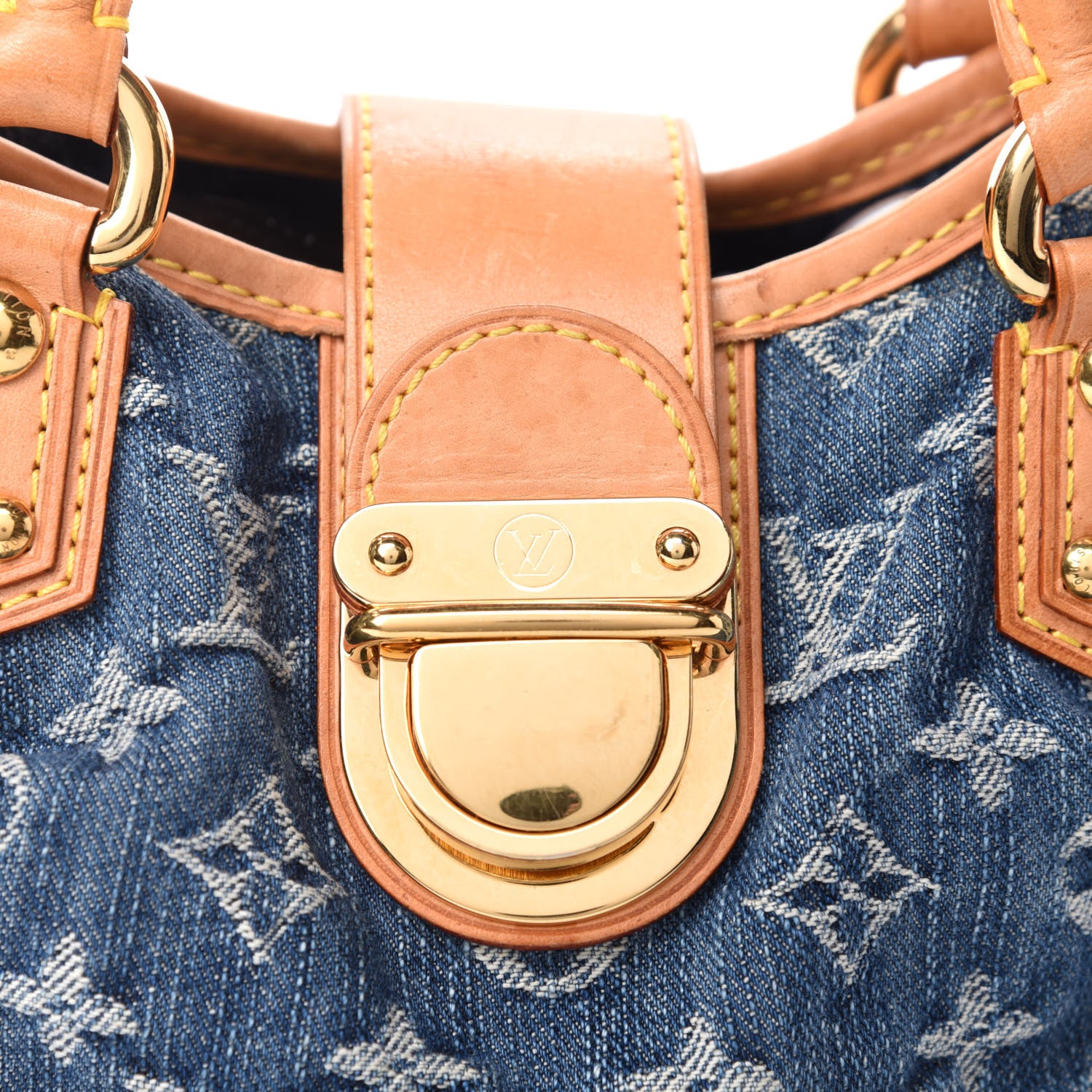 Louis Vuitton Monogram Denim Pleaty Blue 10 of 10