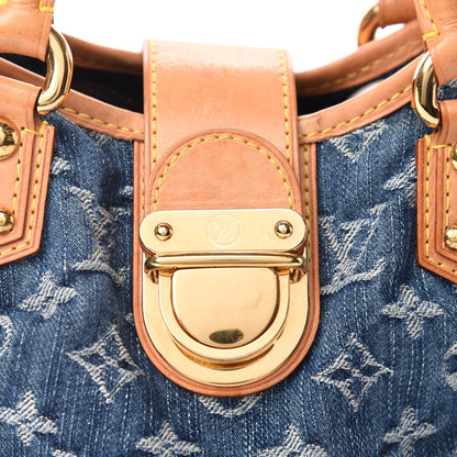Louis Vuitton Monogram Denim Pleaty Blue 10 of 10