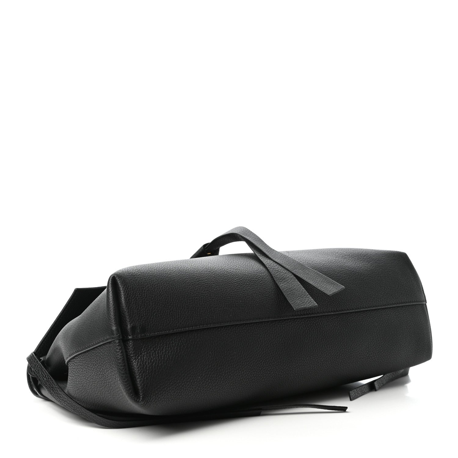 Valentino Garavani Pebbled Calfskin Large VRing Chain Shoulder Bag Black 4 of 8