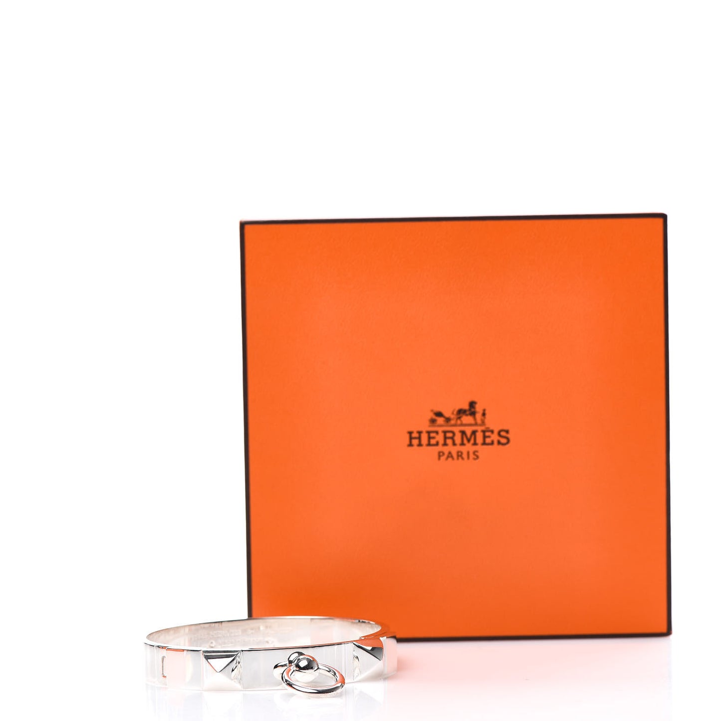 Sterling Silver PM Collier De Chien Bracelet SH