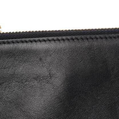Celine Lambskin Large Trio Crossbody Bag Black 11 of 14