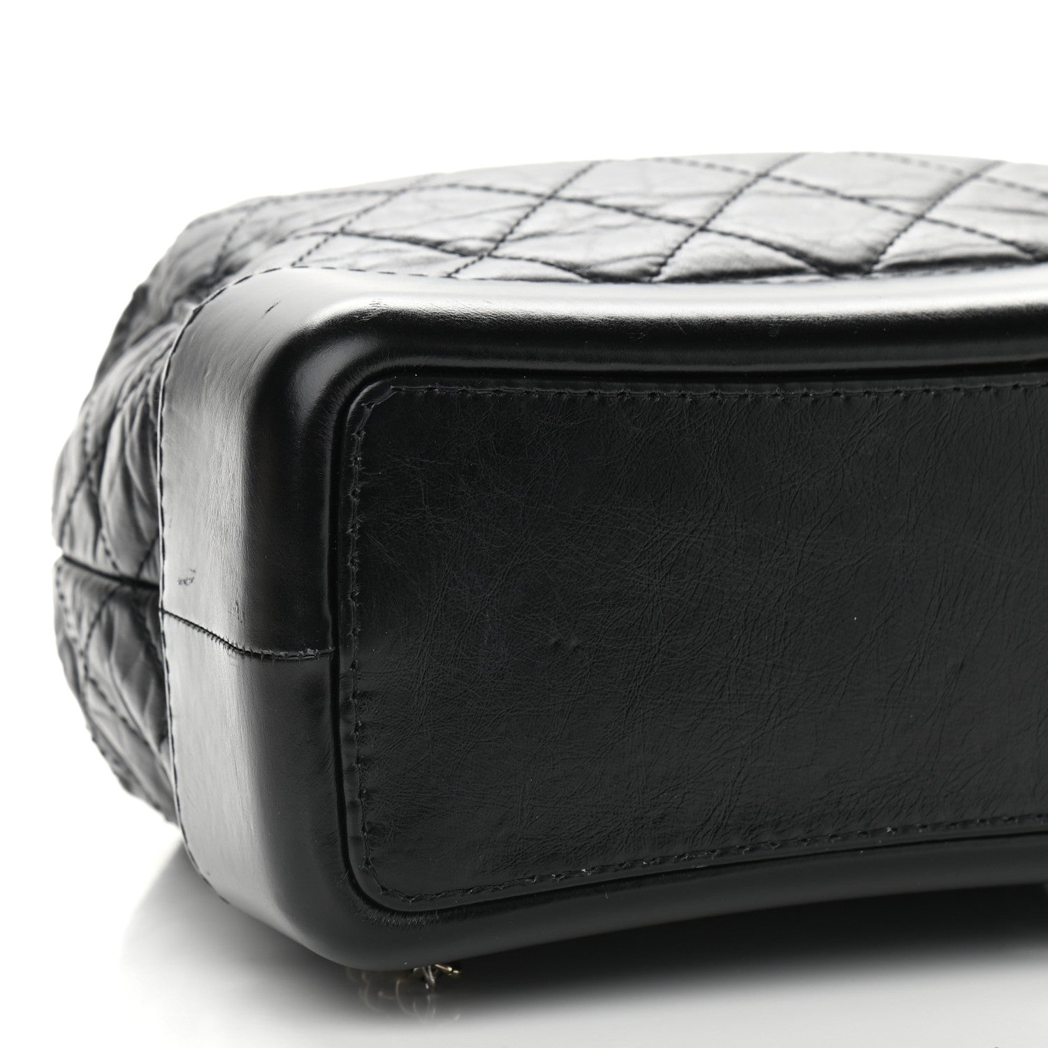 Chanel Aged Calfskin Quilted Gabrielle Backpack Black 7 of 11