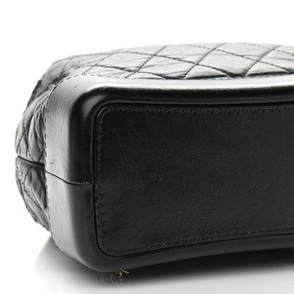 Chanel Aged Calfskin Quilted Gabrielle Backpack Black 7 of 11