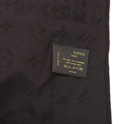 Louis Vuitton Silk Cashmere Monogram Damier Stole Brown 2 of 3