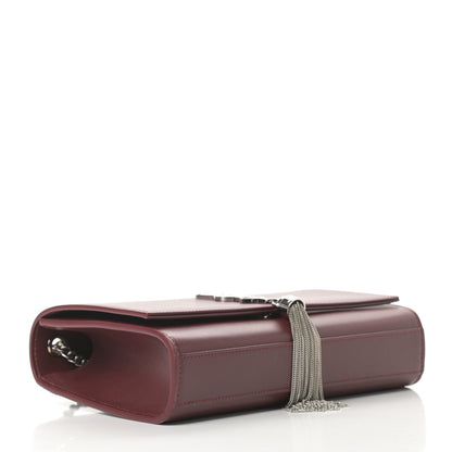Saint Laurent Smooth Calfskin Medium Classic Monogram Kate Tassel Satchel Rouge Legion 4 of 12