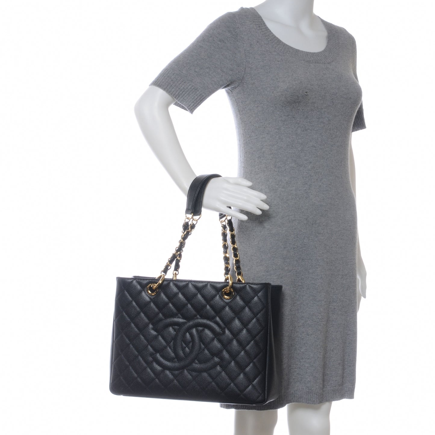 Caviar Grand Shopping Tote GST Black