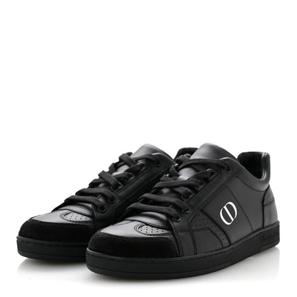 Christian Dior Calfskin Suede Logo Sneakers 36.5 Black 4 of 10