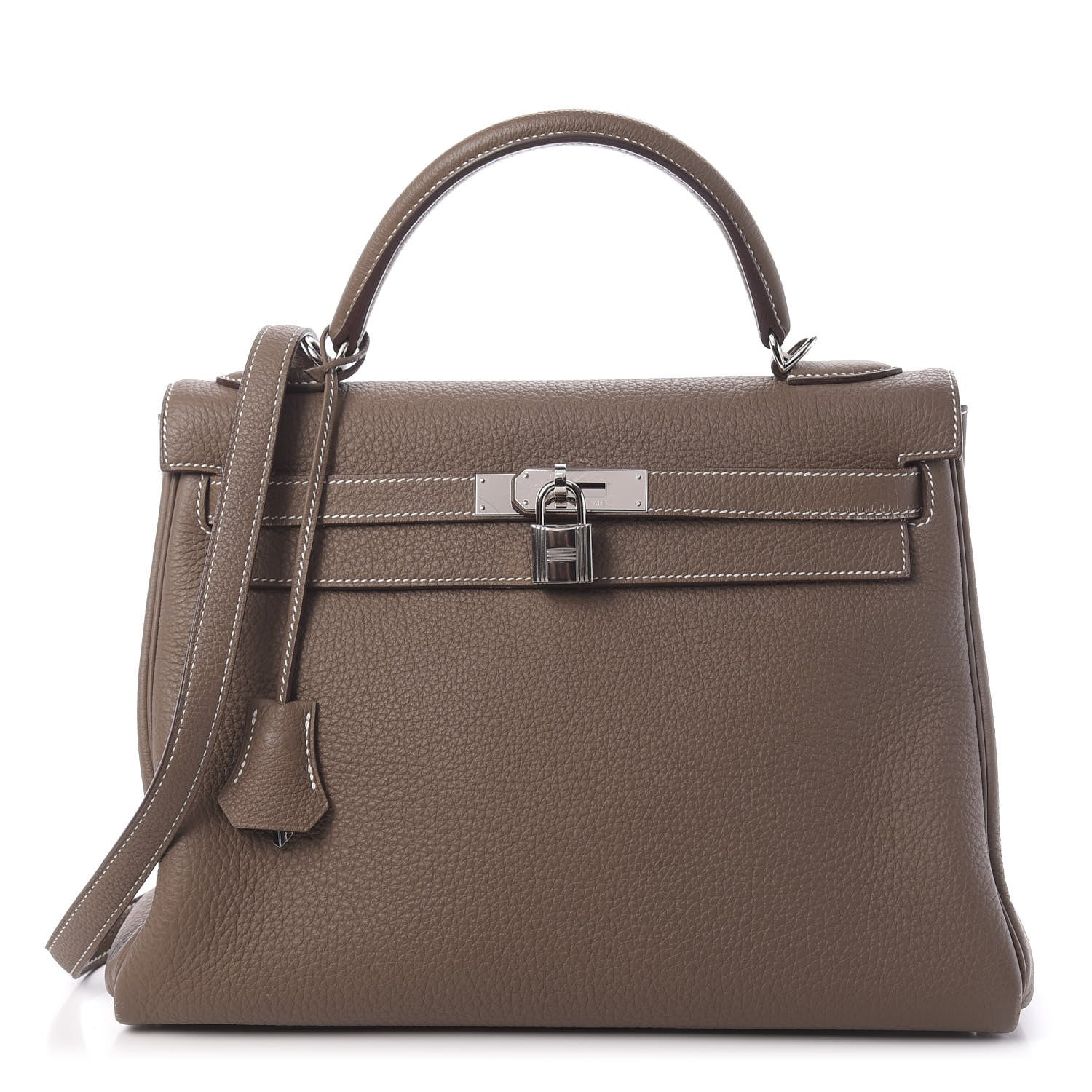 Hermes Togo Kelly Retourne 32 Etoupe 1 of 16