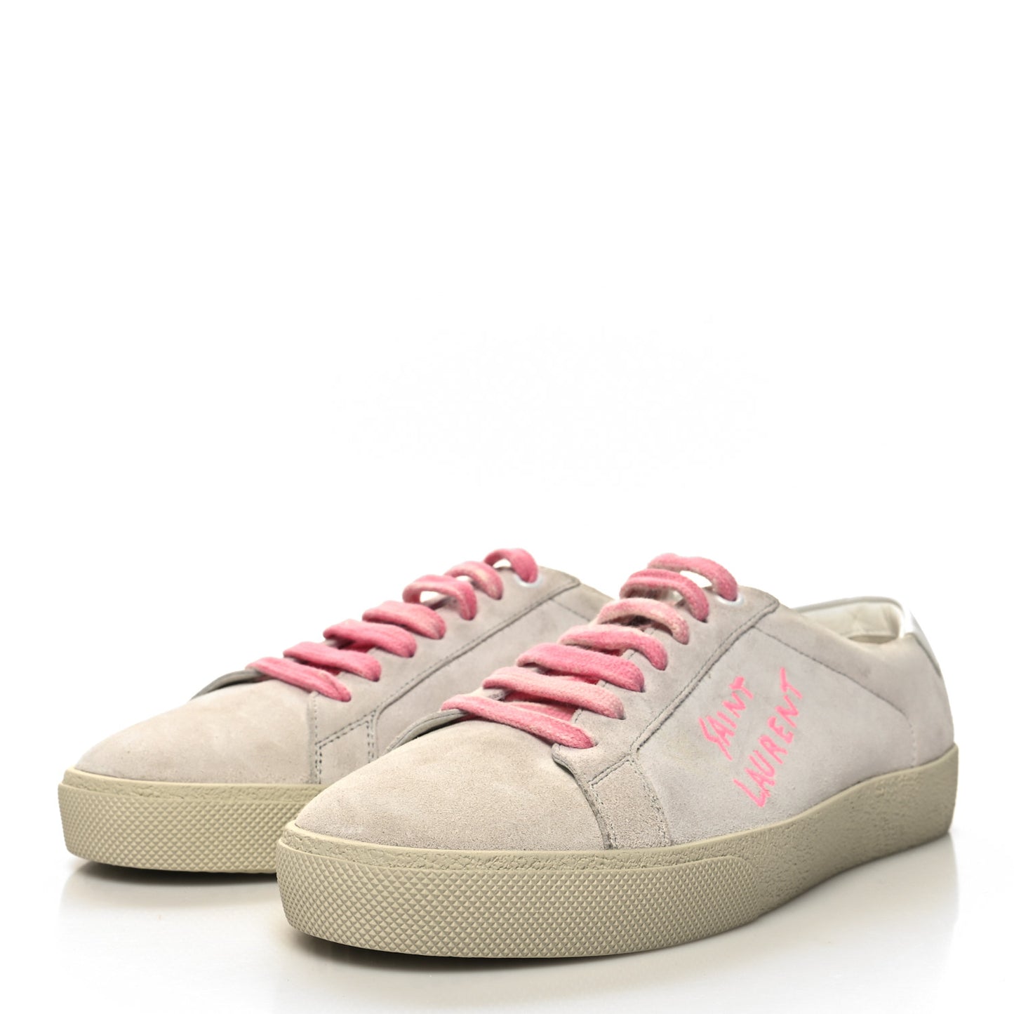 Distressed Suede Womens Court Classic Sneakers 39 White Pink