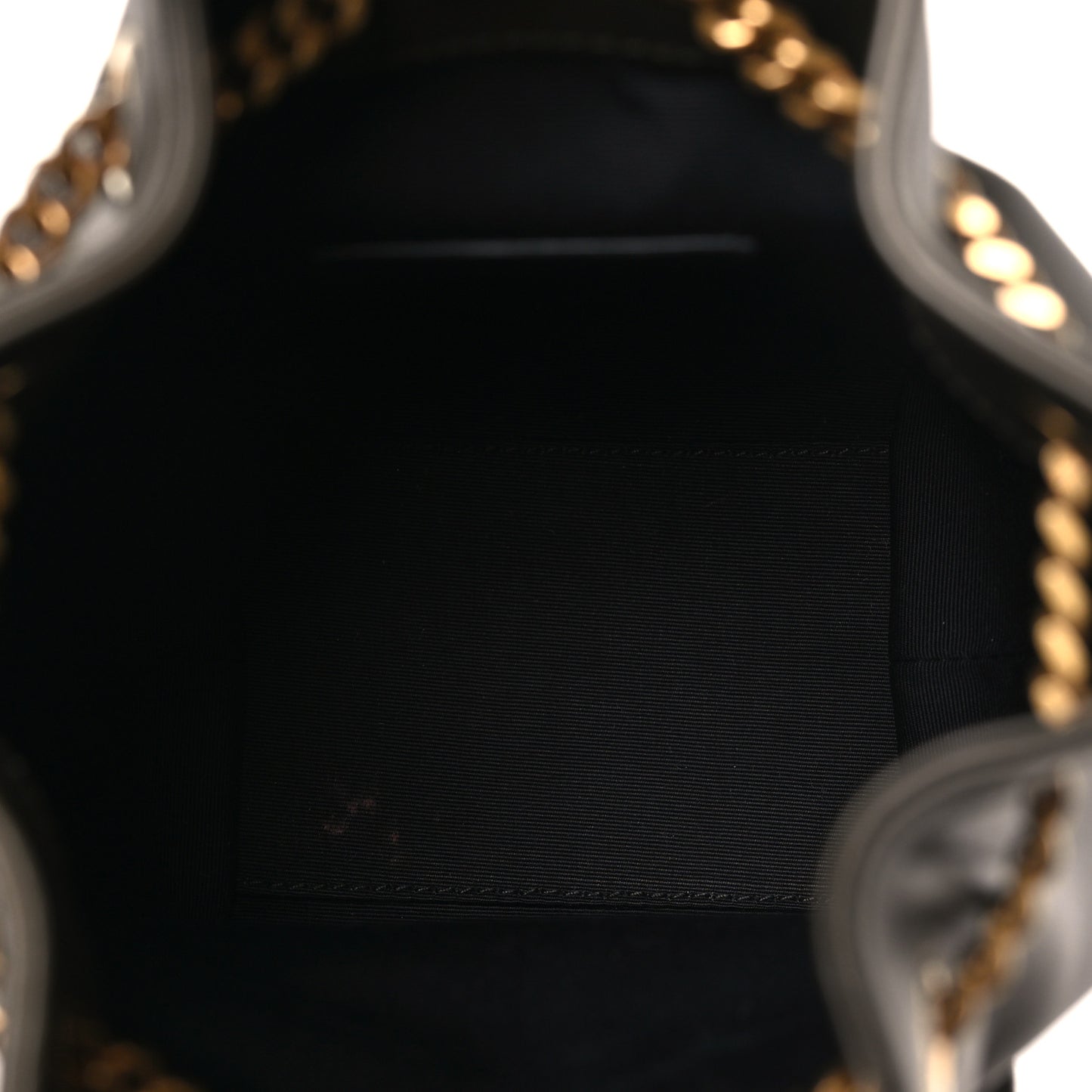 Lambskin Matelasse Monogram Joe Nano Bucket Bag Light Musk