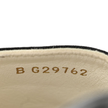 Chanel Lambskin CC Espadrilles 37 Black White Dark Grey 9 of 11