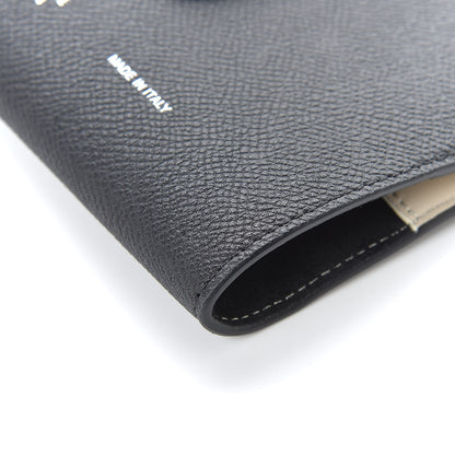 Celine Grained Calfskin Strap Passport Cover Black Chalk 7 of 9