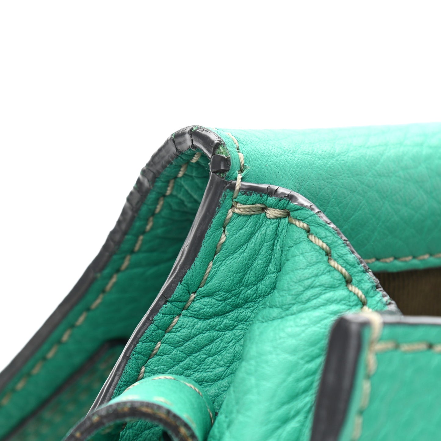 Calfskin Mini Marcie Round Crossbody Bag Jade Green