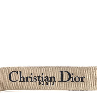 Christian Dior Canvas Embroidered Shoulder Strap Blue 4 of 6