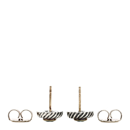 David Yurman Sterling Silver 14K Yellow Gold Blue Topaz Cookie Cable Earrings 3 of 4
