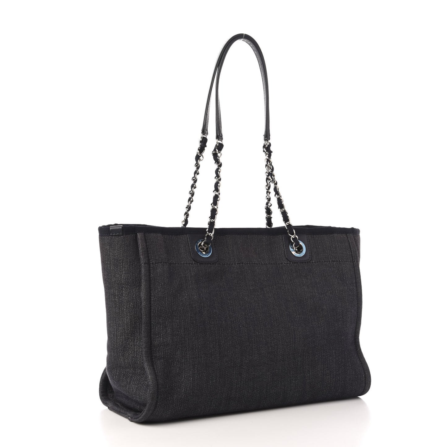 Denim Small Deauville Tote Dark Blue