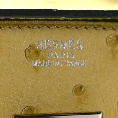 Hermes Ostrich Birkin 30 Vert Anis 6 of 16