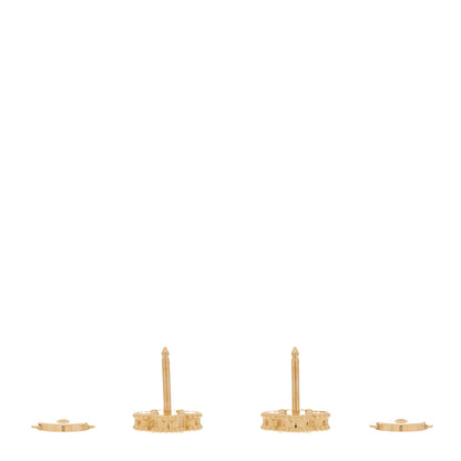 Van Cleef & Arpels 18K Yellow Gold Black Onyx Sweet Alhambra Earrings 3 of 5