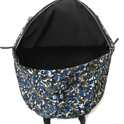 Fendi Nylon Vitello Elite Flamingo Granite Lightning Monster Eyes Backpack Multicolor Lavagna 4 of 12