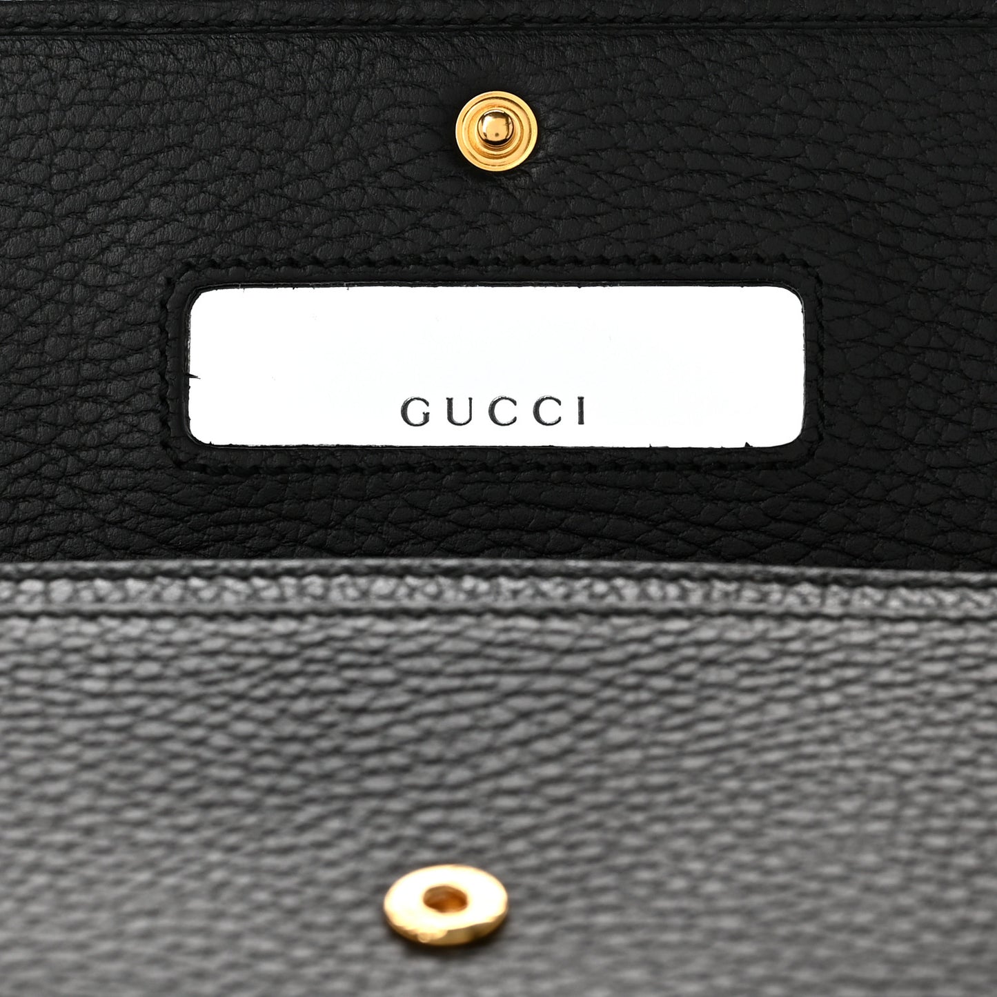 Calfskin Petite GG Marmont Wallet Chain Bag Black