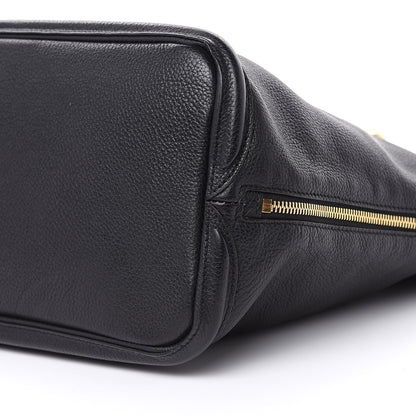 Alexander McQueen Pebbled Calfskin Skull Padlock Tote Black 10 of 11