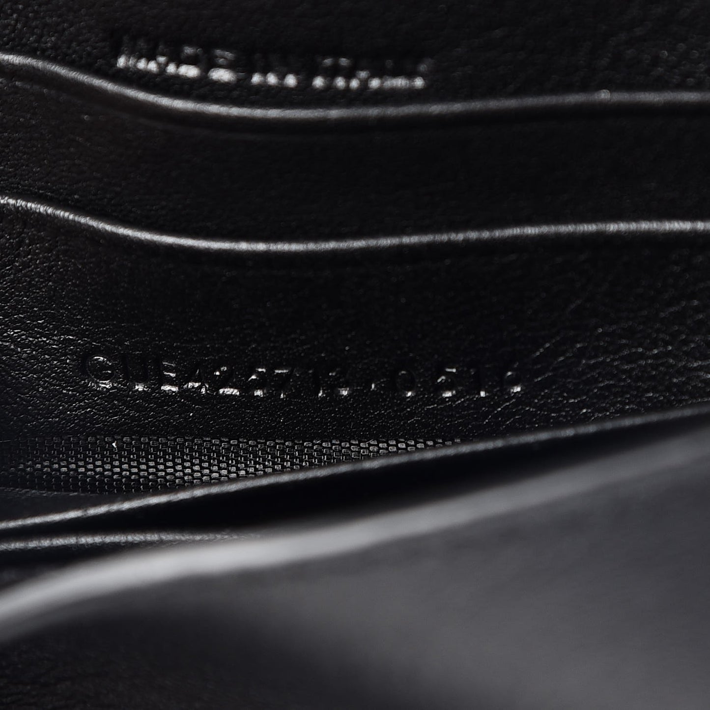 Calfskin Monogram Tri Pocket Crossbody Bag Black