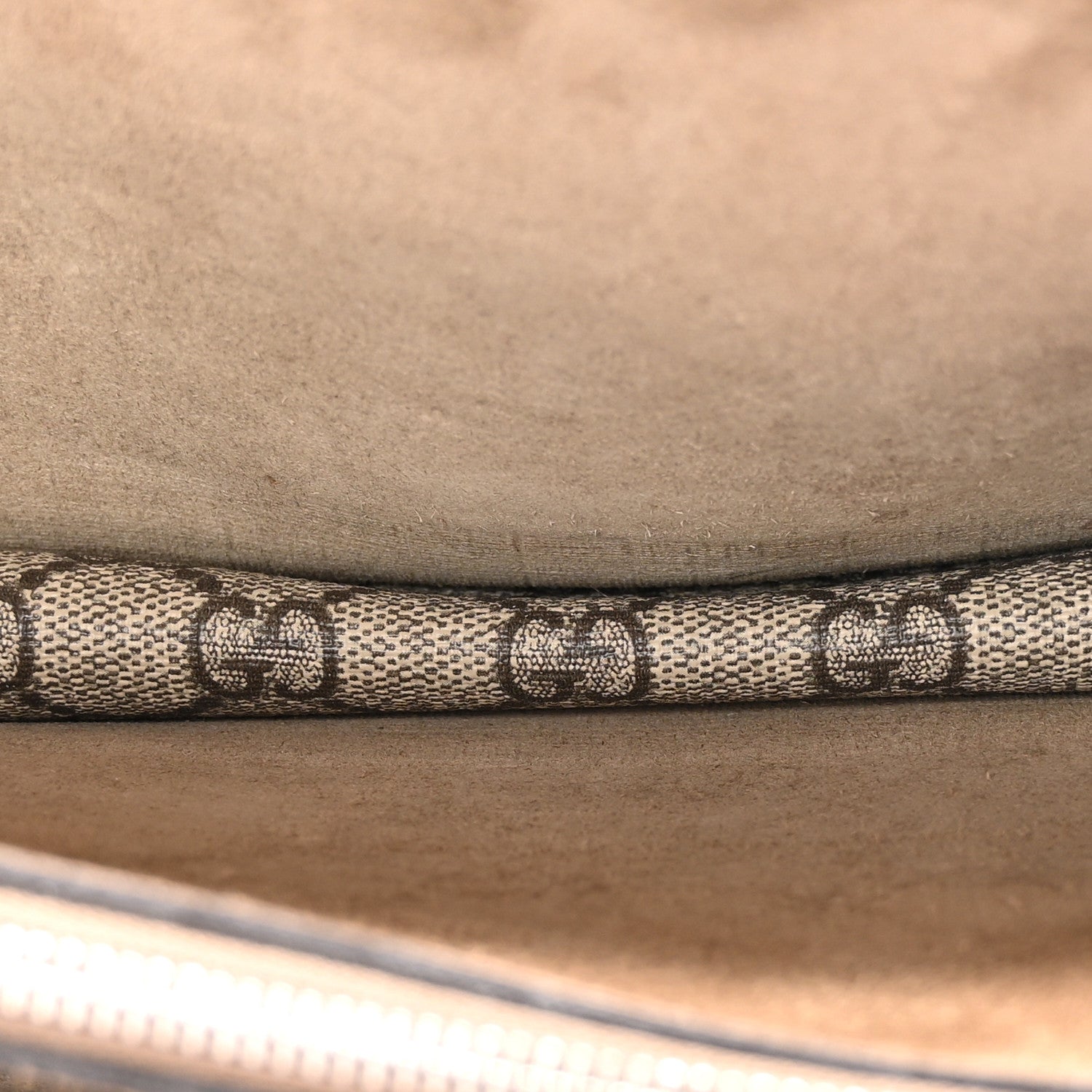 Gucci GG Supreme Monogram Small Dionysus Shoulder Bag Taupe 5 of 17