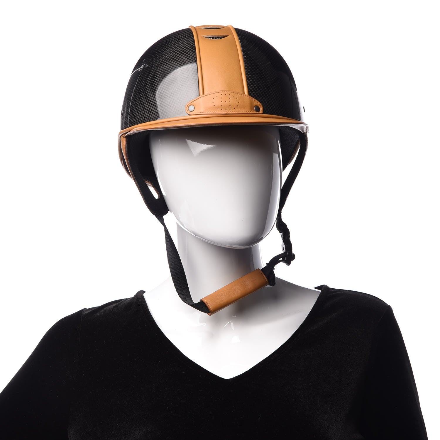 Hermes Carbon Fiber Equestrian Riding Helmet 57 2 of 7