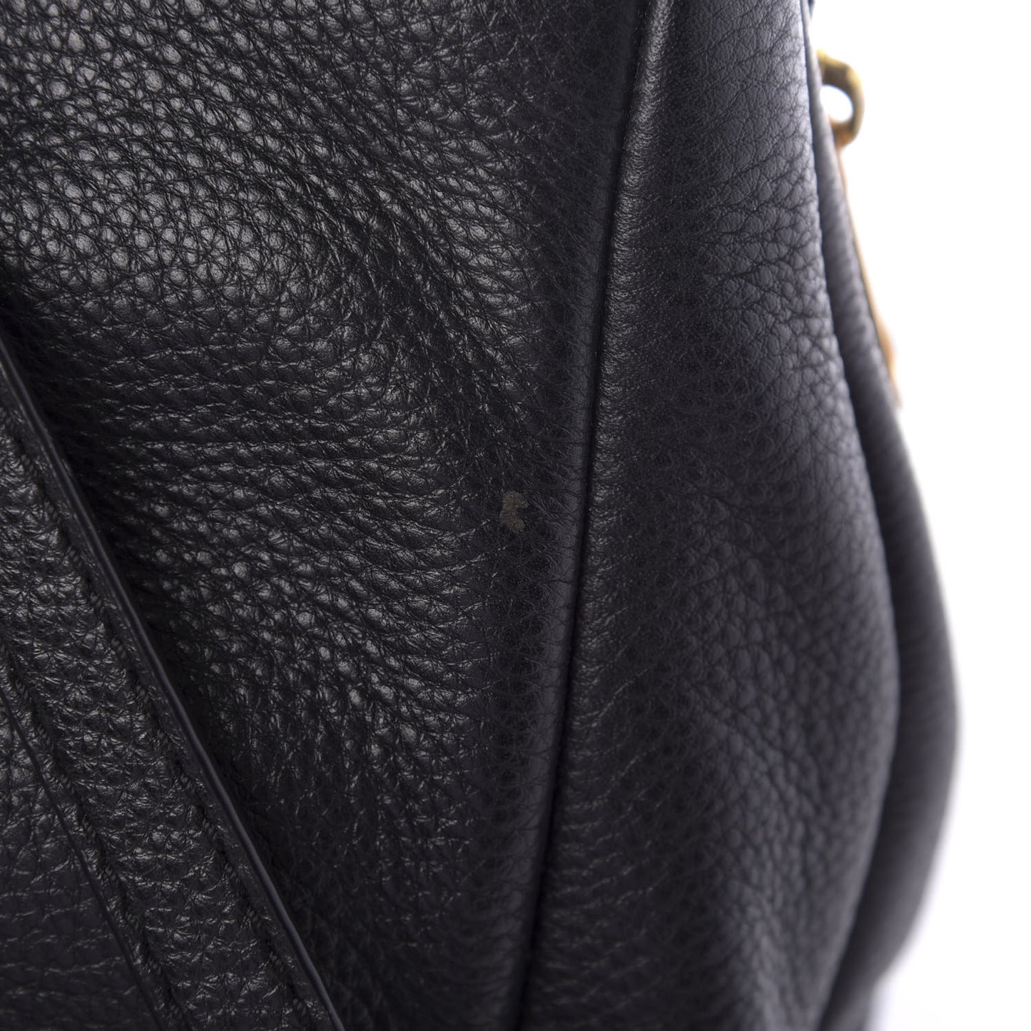 Pebbled Calfskin Backpack Black
