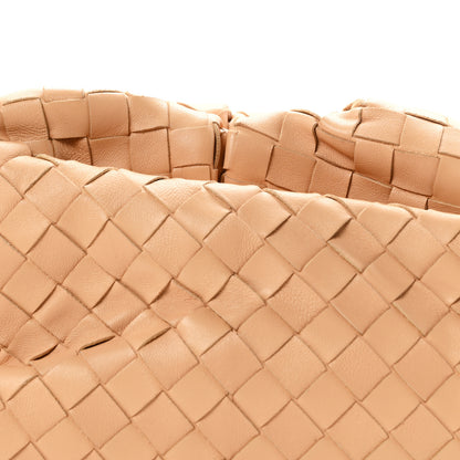 Bottega Veneta Nappa Maxi Intrecciato The Pouch Oversized Clutch Almond 8 of 10