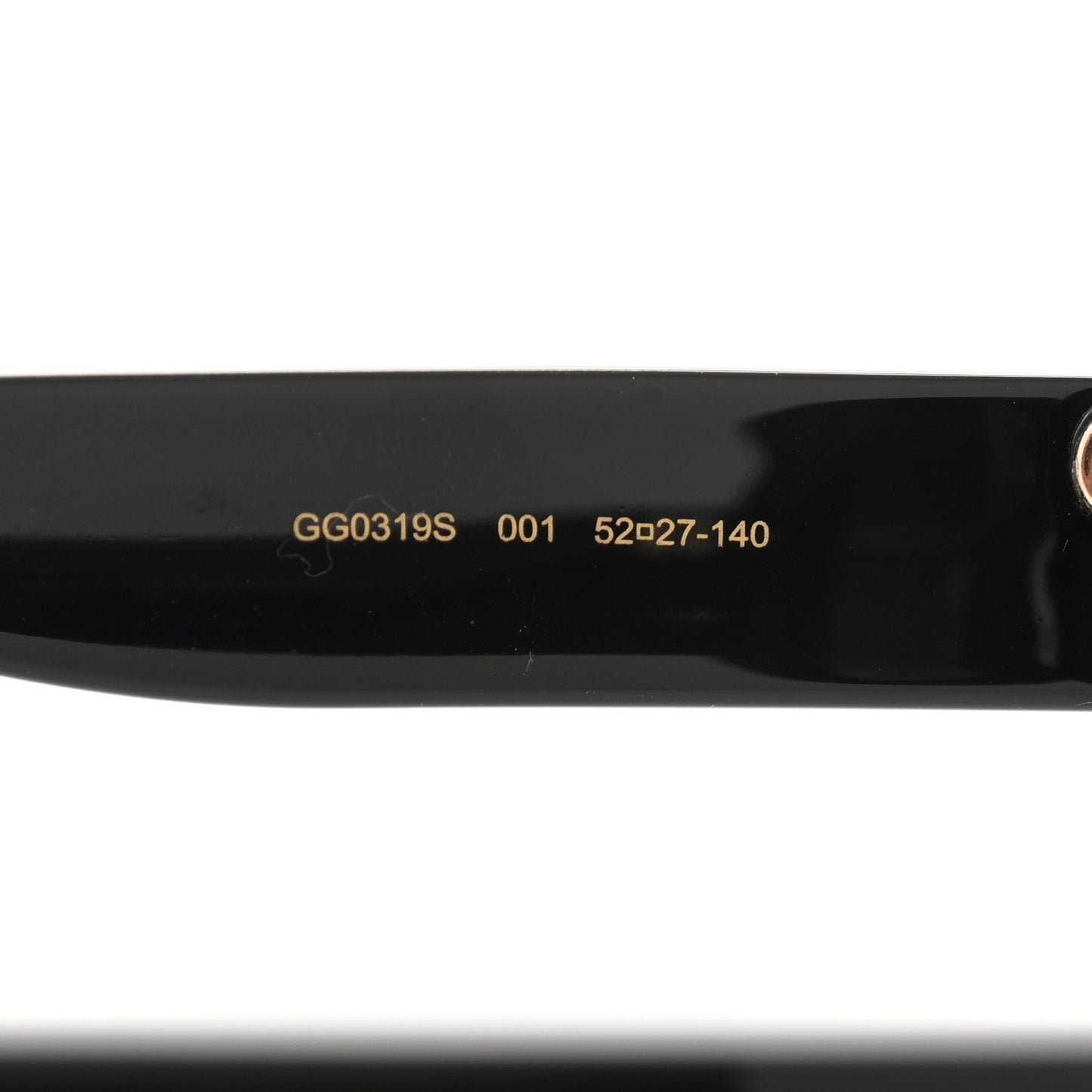 Acetate Round GG0319S Sunglasses Black Grey