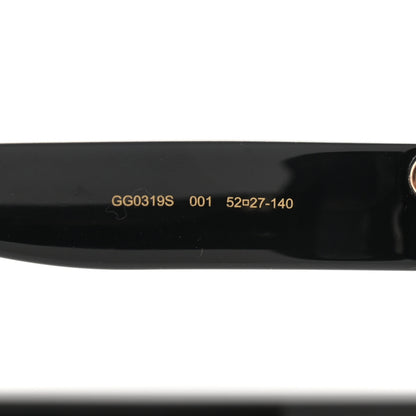 Gucci Acetate Round GG0319S Sunglasses Black Grey 6 of 9