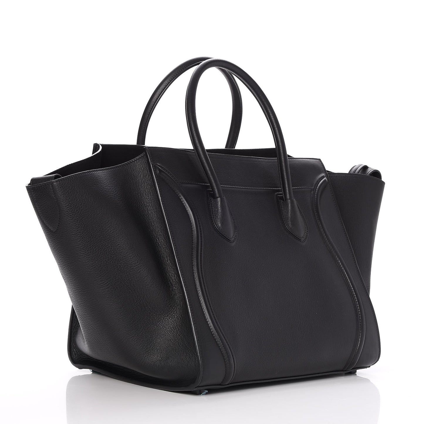 Supple Calfskin Medium Phantom Luggage Black