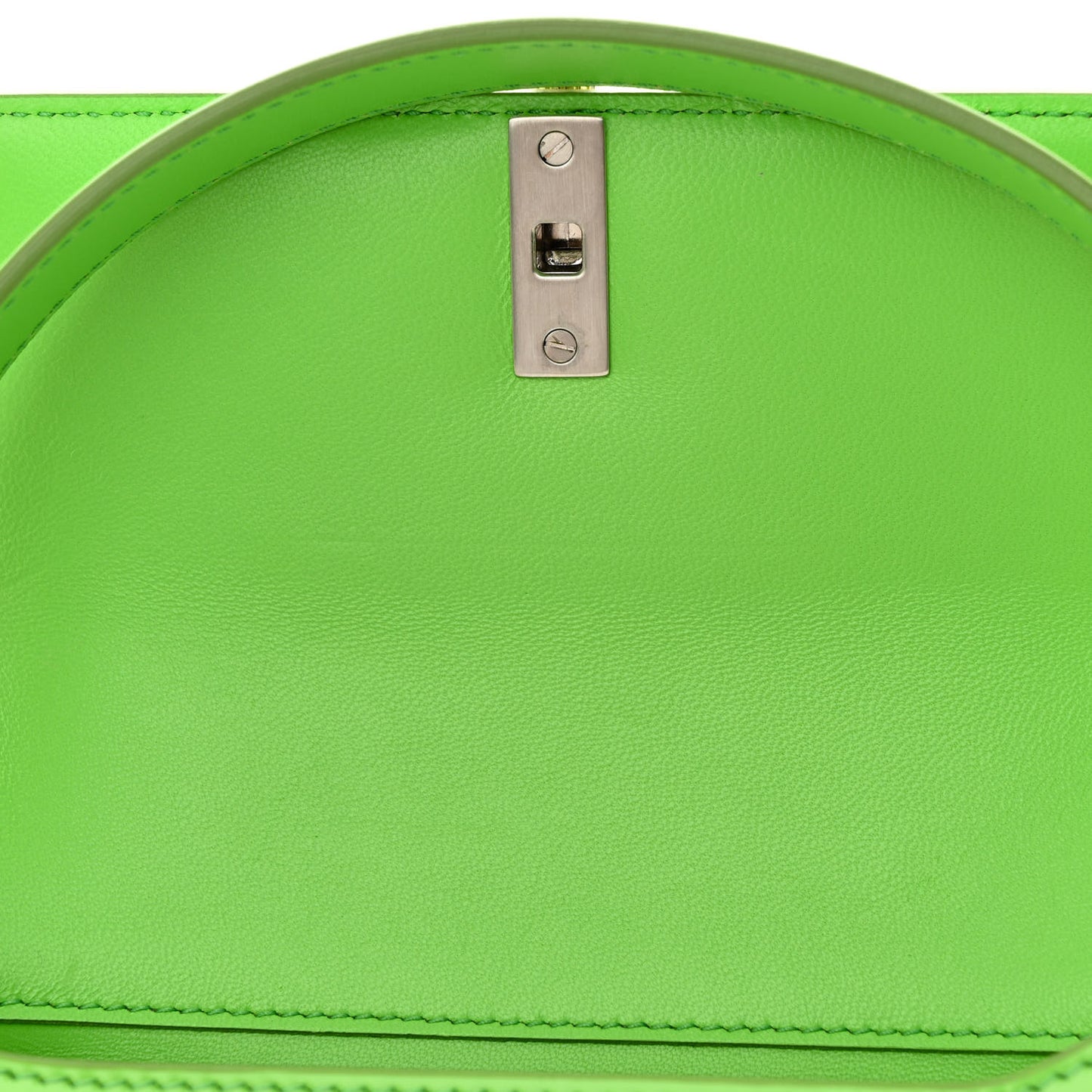 Calfskin Geometric Shoulder Bag Green