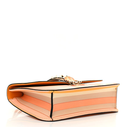 Valentino Garavani Vitello Native Couture 1975 Medium Glam Lock Rockstud Flap Mandarin Sorbet 4 of 9