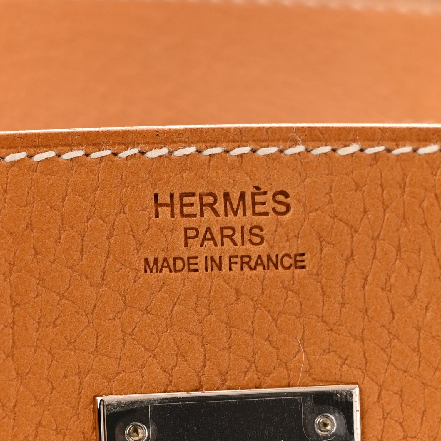 Hermes Vache Naturelle Grainee Birkin Sellier 30 Natural Sable 6 of 13