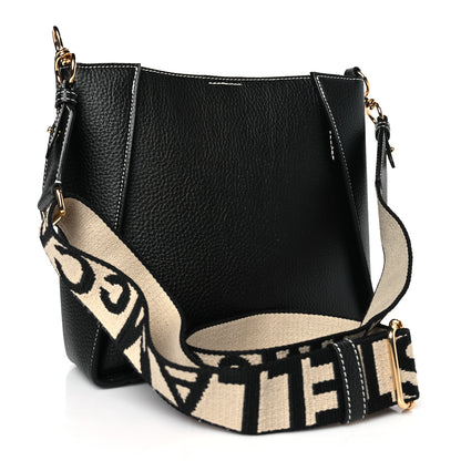 Stella McCartney Eco Alter Nappa Perforated Logo Mini Crossbody Black 3 of 8