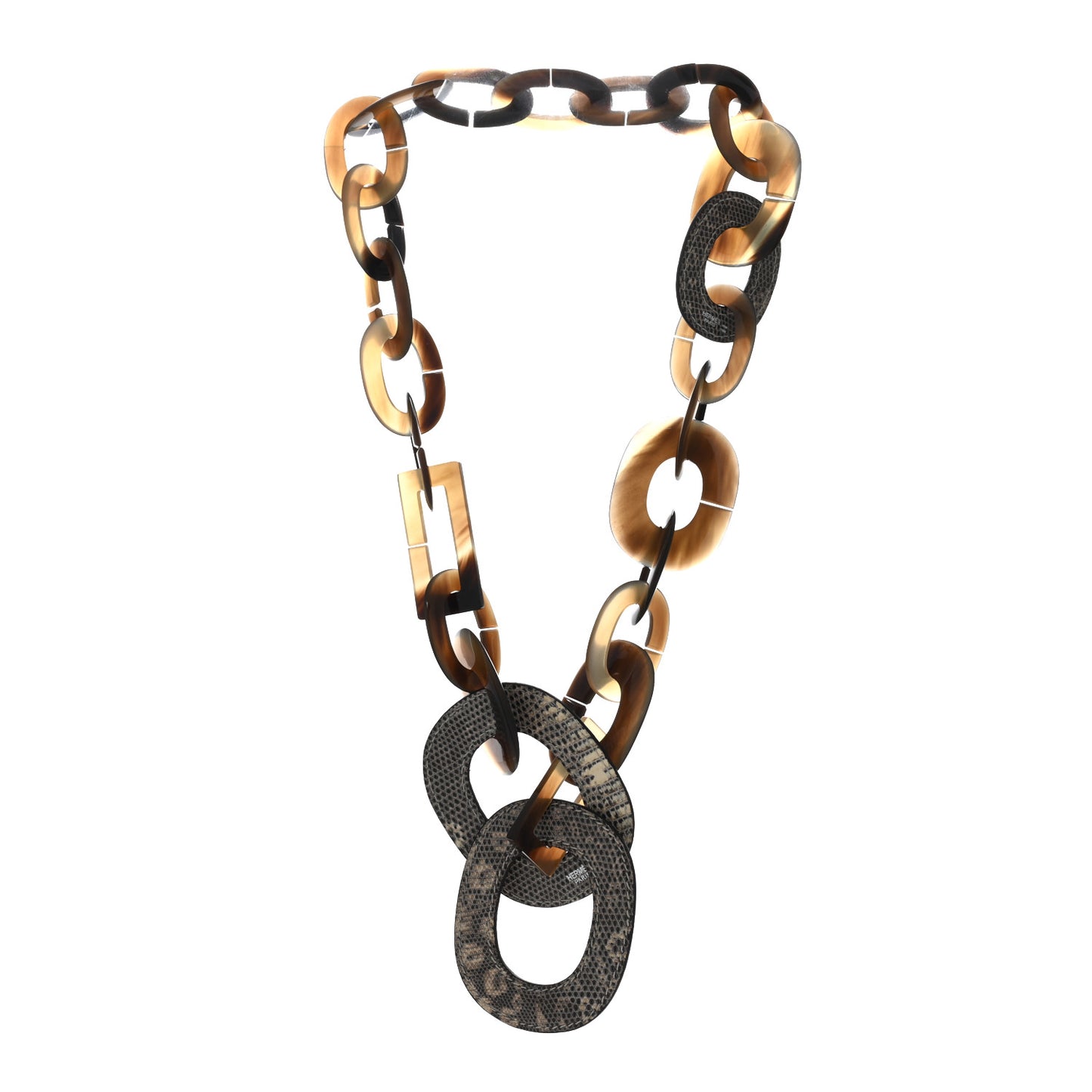 Buffalo Horn Lizard Isidore Necklace