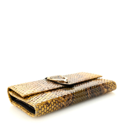 Gucci Snakeskin Stirrup Continental Wallet Multicolor 4 of 9